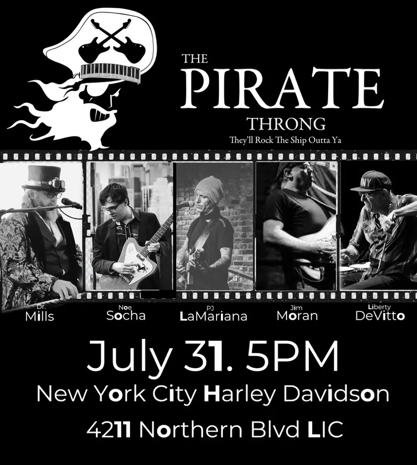 The Pirate Throng logo and poster